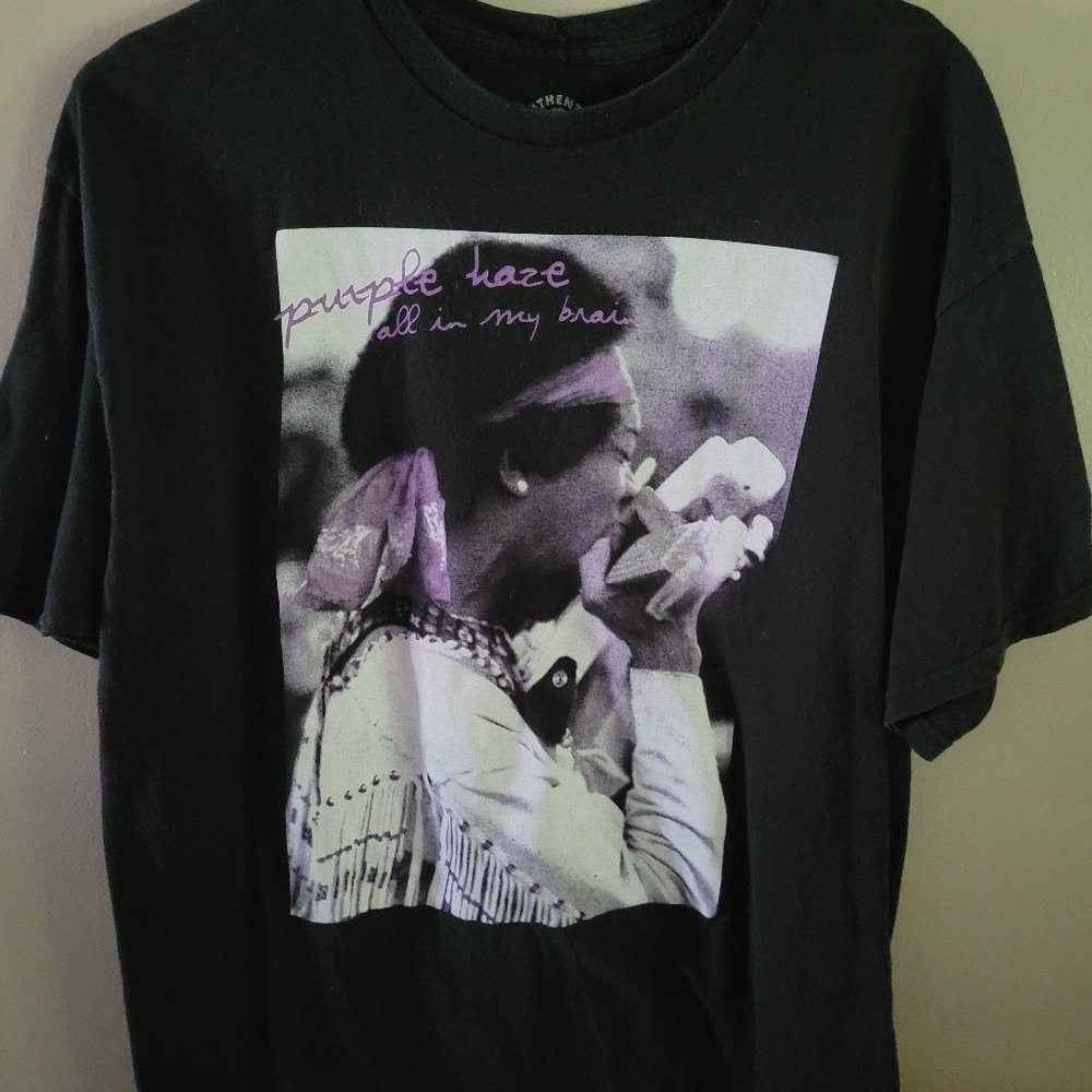 🦋 Jimi Hendrix Purple Haze Graphic Band T Shirt (XL)